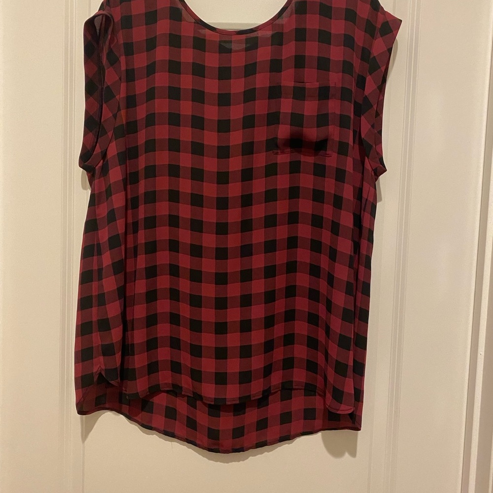Loft capped sleeve blouse